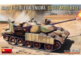 обзорное фото Збірна модель 1/35 Іракський танк Т-55А AL FAW/Enigma MiniArt 37095 Бронетехніка 1/35