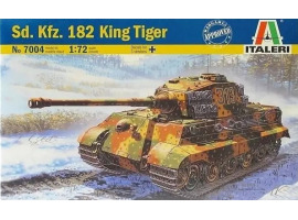 Scale model 1/72 Tank King Tiger Italeri 7004