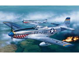обзорное фото Збірна модель 1/72 літак North American P-51D Mustang Italeri 0086 Літаки 1/72
