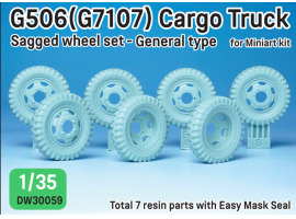 обзорное фото U.S. G7107(G506) Cargo Truck General type Wheel set Resin wheels