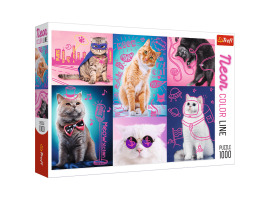 обзорное фото Puzzles neon drawings: Super cats 1000pcs 1000 items