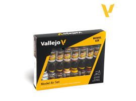 Набір акрилових фарб Залізничні кольори (Європа) 16шт (Railway Colors (Europe) 16 pcs) Vallejo VAL 71191