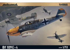 Збірна модель 1/72 Літак Messerschmitt Bf 109E-4 Profipack Edition Eduard 7055