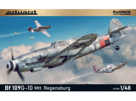 обзорное фото Сборная модель 1/48 Самолет Мессершмитт Bf 109G-10 Mtt Regensburg ProfiPack Edition Эдуард 82119 Самолеты 1/48