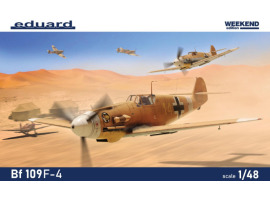 Scale model 1/48 Aircraft Messerschmitt Bf 109F-4 Weekend Edition Eduard 84188