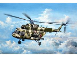 обзорное фото Збірна модель 1/48 Вертоліт Мі-8МТВ5 Hip Trumpeter 05853 Гелікоптери 1/48