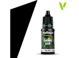 обзорное фото Акрилова фарба Чорна (Black) Vallejo VAL 76051 Game Air