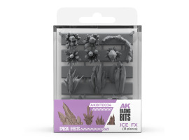 обзорное фото Набір 1/35 Ефект льоду - Елементи основи (3D-друк / 13 шт.) AK-Interactive AKBIT0034 Набори деталювання