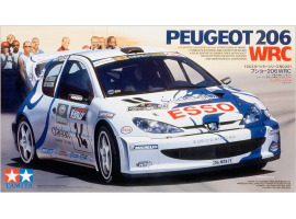 обзорное фото Сборная модель 1/24 автомобиль PEUGEOT 206 WRC Тамия 24221 Автомобили 1/24
