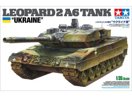 Scale  model  1/35  Leopard tank 2 A6  Ukraine Tamiya 25207