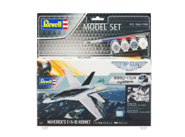 обзорное фото Стартовый набор для моделизма Самолет Top Gun Maverick's F/A-18 Hornet Easy Click 1/72 Revell 64965 Самолеты 1/72