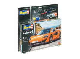 обзорное фото McLaren 570S car model starter kit, 1:24, Revell 67051 Cars 1/24