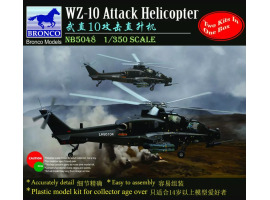 обзорное фото Збірні моделі 1/350 бойових гелікоптерів WZ-10 Bronco NB5048 Вертолеты 1/350