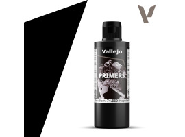 обзорное фото Primer Glossy black for metallics (Gloss Black) 200ml Vallejo VAL 74660 Primers