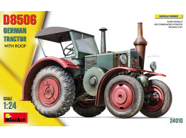 обзорное фото Scale model 1/24 German tractor D8506 with roof MiniArt 24010 Cars 1/24