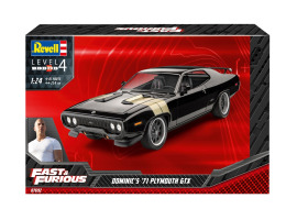 обзорное фото Scale model 1/24 Car Fast & Furious - Dominic's 1971 Plymouth GTX Revell 07692 Cars 1/24