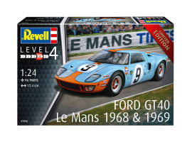 обзорное фото Scale model 1/24 Car Ford GT 40 Le Mans 1968 Revell 07696 Cars 1/24