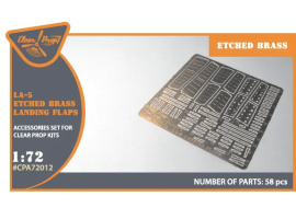 Набір фототравлення 1/72 Ла-5 (всі модифікації) з фототравленням посадкових закрилків Clear Prop CPA-72012