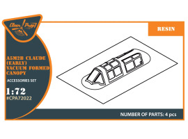 Стекло кабины (вакуумное) 1/72 A5M Claude (ранняя версия) Clear Prop CPA-72022
