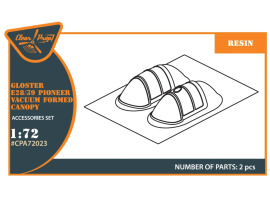 Стекло кабины (вакуумное) 1/72 Gloster E28/39 Pioneer Clear Prop CPA-72023