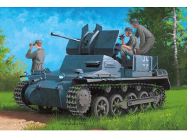 обзорное фото Збірна модель німецького Flakpanzer IA w/Ammo.Trailer Бронетехніка 1/35
