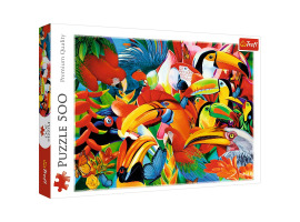 обзорное фото Пазлы Цветные птички 500шт 500 элементов