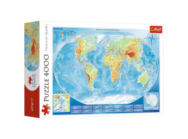 обзорное фото Puzzles Physical map of the world 4000pcs 4000 items