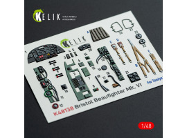 Bristol Beaufighter Mk.VI 3D декаль интерьер для комплекта Tamiya 1/48 KELIK K48138