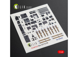 Dornier Do-217 K/M 3D декаль интерьер для комплекта ICM 1/48 KELIK K48142