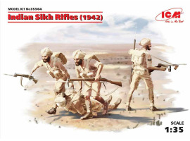 обзорное фото Indian Sikh Rifles (1942) Figures 1/35