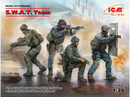 Сборная модель 1/24 Фигуры S.W.A.T. Команда ICMDS 2401