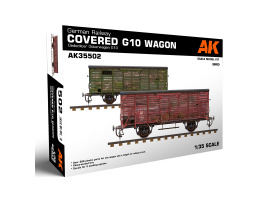 обзорное фото Збірна модель 1/35 німецький залізничний вагон G10 AK-interactive 35502 Залізниця 1/35