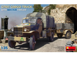 Сборная модель 1/35 Грузовой автомобиль G7107 с прицепом Ben Hur Miniart 35372