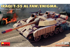 Scale model 1/35 Iraqi tank T-55 "Faw/Enigma". (Polish-made base) Miniart 37080