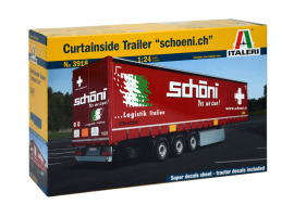 обзорное фото Scale model 1/24 tent trailer "Schoeni.ch" Italeri 3918 Грузовики / прицепы