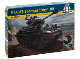 обзорное фото Збірна модель 1/35 танк M4A3E8 Sherman fury Italeri 6529 Бронетехніка 1/35