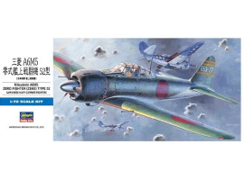 обзорное фото Збірна модель літака MITSUBISHI A6M5 ZERO FIGHTER TYPE 52 (ZEKE) D22 1:72 Літаки 1/72