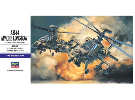 Assembled model of the AH-64 APACHE LONGBOW E6 1:72 helicopter