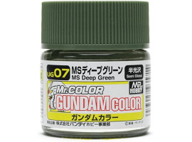 Акрилова фарба на нітро основі Gundam Color (10ml) MS Deep Green / Насичений Зелений Mr.Color UG7