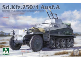 обзорное фото Збірна модель 1/35 Німецьки легкий БМП часів Другої світової війни Sd.Kfz.250/4 Takom 2211 Бронетехніка 1/35