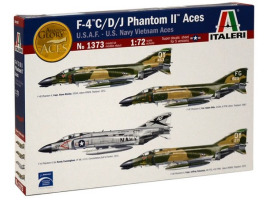 обзорное фото Збірна модель 1/72 Літак F-4 C/D/J Phantom II Aces Italeri 1373 Літаки 1/72