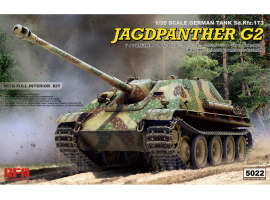Збірна модель 1/35 САУ Jagdpanther G2 з повним інтер'єром та робочими траками Rye Field Model RM-5022