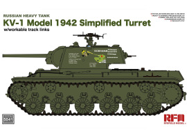 Збірна модель 1/35 Танк КВ-1 (спрощена вежа) зразка 1942 Rye Field Model RM-5041