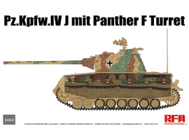 Збірна модель 1/35 Танк Pz.Kpfw.IV J із баштою Panther F Rye Field Model RM-5068