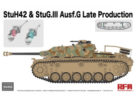 Сборная модель 1/35 САУ StuH 42 и StuG.III Ausf.G позднего производства РФМ 5086