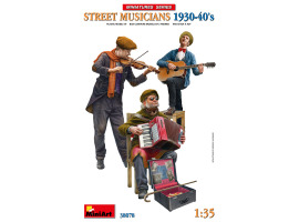 Сборная модель 1/35 Фигуры Уличные музыканты 1930-40-х годов Miniart 38078