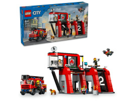 обзорное фото LEGO City Fire Station with Fire Engine 60414 City