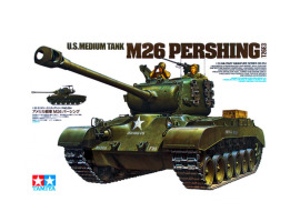 обзорное фото Збірна модель 1/35 Танк M26 PERSHING (T26E3) Тамия 35254 Бронетехніка 1/35