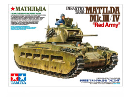 обзорное фото Збірна модель 1/35 Танк "Матильда" MK III/IV RED ARMY Tamiya 35355 Бронетехніка 1/35