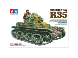 обзорное фото Scale model 1/35 French of the light tank R35 Tamiya 35379 Armored vehicles 1/35